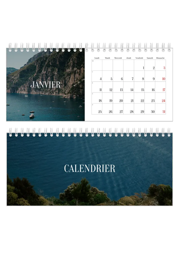 Calendrier bureau  Calendriers